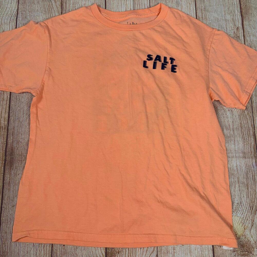 Salt Life Youth Medium Orange Graphic T-Shirt